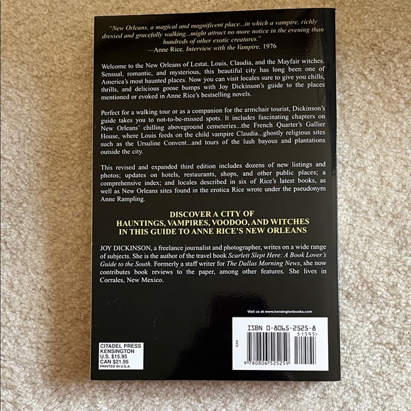 Haunted City by Joy Dickinson - Black and Blue Cover - Picture 2 of 2